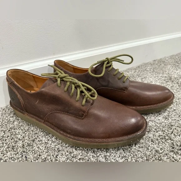 Born men's brown leather dress shoes, size 9 - Picture 2 of 12